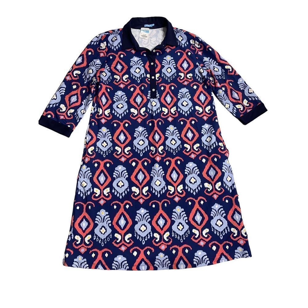 J.Mclaughlin Elena Catalina Cloth Polo Shift Dress size XL NWT